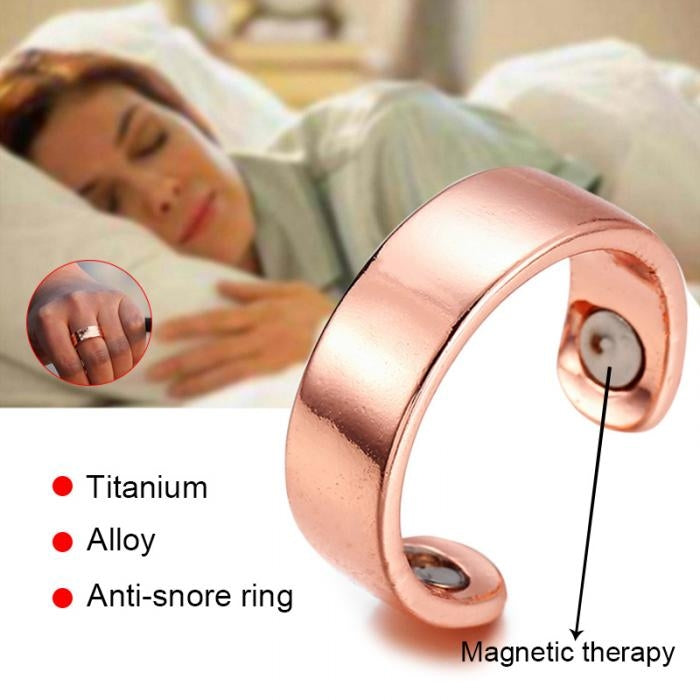 Acupressure Anti Snore Ring Treatment Reflexology Anti Snoring Apnea Sleeping Device(Black) - Anti Snoring Tools by PMC Jewellery | Online Shopping South Africa | PMC Jewellery