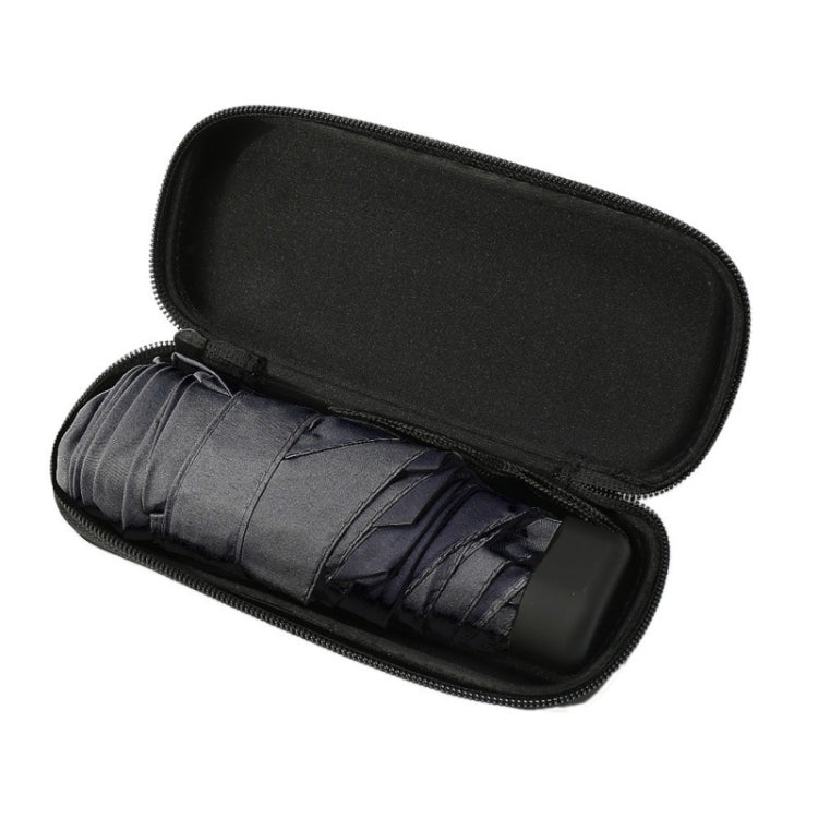 Mini Capsule Pocket Umbrella Windproof Foldable Travel Compact Umbrella(Black) - Umbrellas by PMC TechLife | Online Shopping South Africa | PMC TechLife | Buy Now Pay Later Mobicred