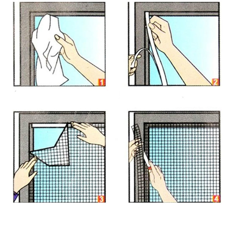 Fly Bug  Mosquito Net Door Window Net Netting Mesh Screen Curtain Protector Flyscreen Insect DIY, Size:1.3x1.5m(Black) - free shipping - PMC TechLife - Order now!