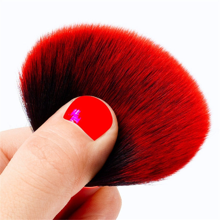 10 In 1 Small Waist Goblet Makeup Brush Set Beauty Tools(Red) - Makeup Brushes by PMC Jewellery | Online Shopping South Africa | PMC Jewellery