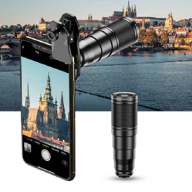 APEXEL APL-22X105 4 in 1 Metal 22X Telephoto + Fisheye + Wide Angle + Macro Starlight Polarization Universal External Mobile Phone Lens Set - free shipping - PMC TechLife - Order now!