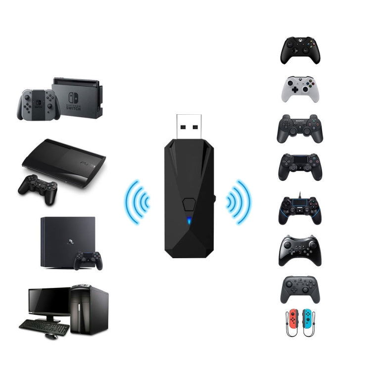 JYS-P4135 Wired + Wireless Bluetooth Gamepad Converter Adapter For PS4 / PS3 / Switch / PC - Adapter & Cables by PMC Jewellery | Online Shopping South Africa | PMC Jewellery