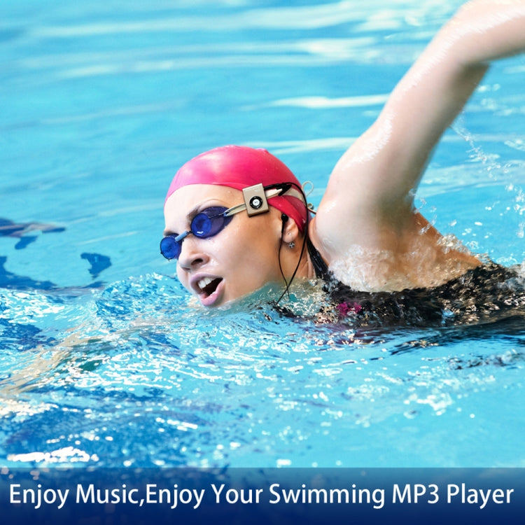 C26 IPX8 Waterproof Swimming Diving Sports MP3 Music Player with Clip & Earphone, Support FM, Memory:8GB(Black) - MP3 Player by PMC Jewellery | Online Shopping South Africa | PMC Jewellery