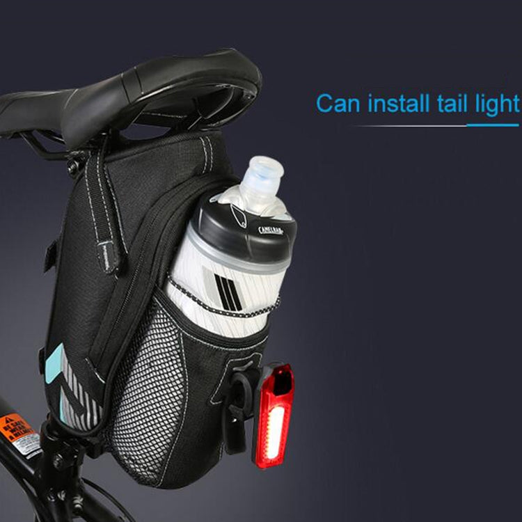 ROSWHEEL 1.8L Bicycle Tail Bag Saddle Bag Kettle Bag Can Hang Taillights(Black) - free shipping - PMC TechLife - Order now!