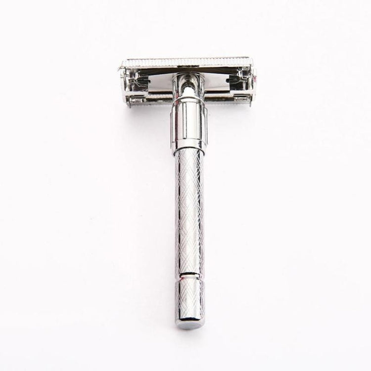 2 PCS Adjustable Safety Classic Stainless Steel Razor Men Safety Double Edge Blade Shaving - Manual Razor by PMC Jewellery | Online Shopping South Africa | PMC Jewellery