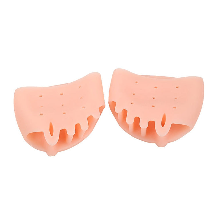 1 Pair SEBS Five-hole Honeycomb Hallux Valgus Toe Correction Front Pad(Skin Color) - Corrector by PMC Jewellery | Online Shopping South Africa | PMC Jewellery