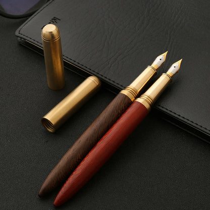 Luxury Wood Fountain Pen School Office Writing Ink Pen Stationery Gifts Supplies(Tiger wood) - Fountain Pens by PMC Jewellery | Online Shopping South Africa | PMC Jewellery