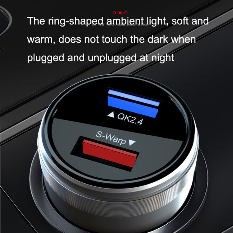 QIAKEY GX789 Dual USB Fast Charge Car Charger(Red) - Car Charger by QIAKEY | Online Shopping South Africa | PMC TechLife