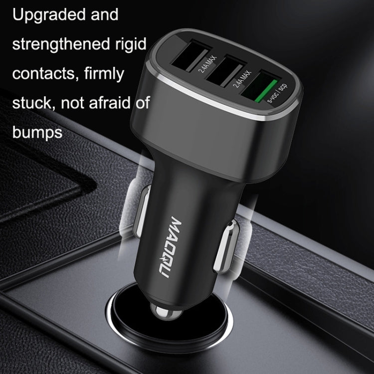 QIAKEY GT780 3 USB Ports Fast Charge Car Charger(Gray) - free shipping - PMC TechLife - Order now!