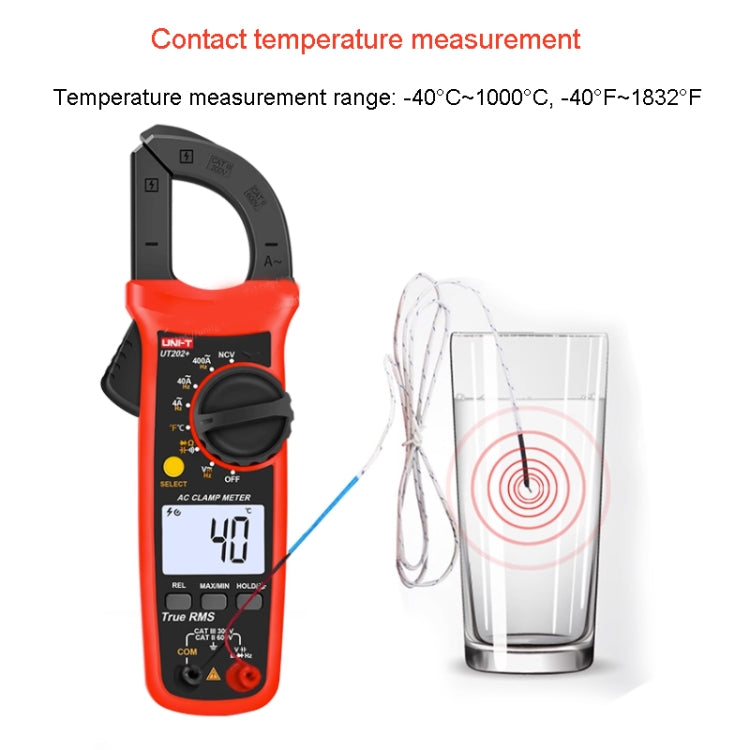 UNI-T UT202+ Digital Clamp Multimeter AC/DC Voltage Detector - free shipping - PMC TechLife - Order now!