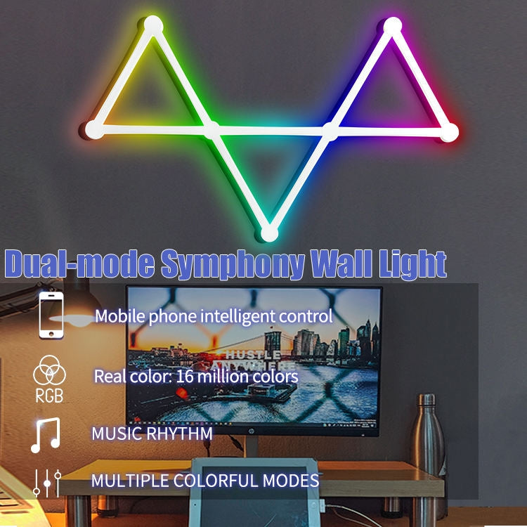 JSK-P22 Smart RGB Mosaic Light Rhythm Light Support Amazon Alexa / Google Assistant /DuerOS US Plug(Black) - Novelty Lighting by PMC TechLife | Online Shopping South Africa | PMC TechLife