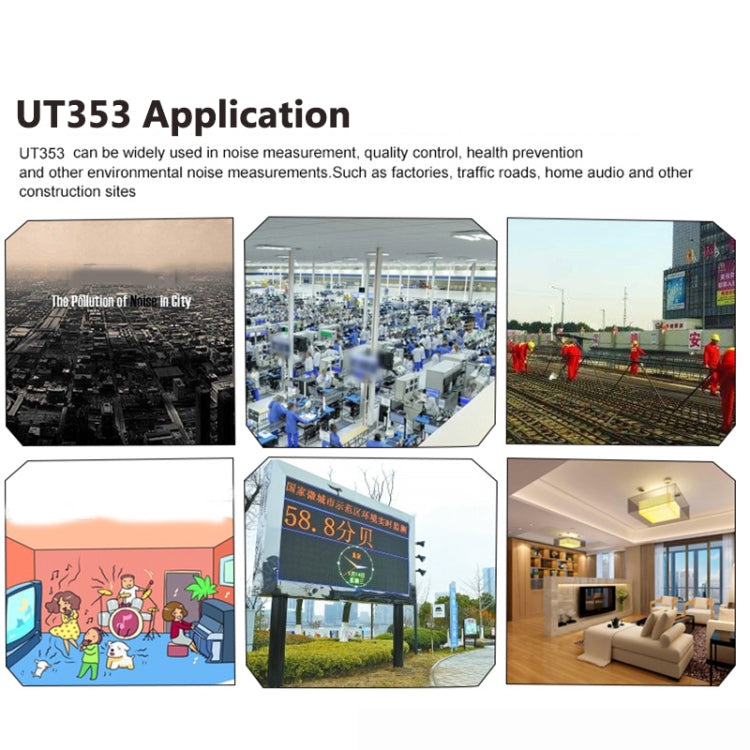 UNI-T UT353  30~130dB Noise Measuring Instrument Audio Sound Level Meter - free shipping - PMC TechLife - Order now!