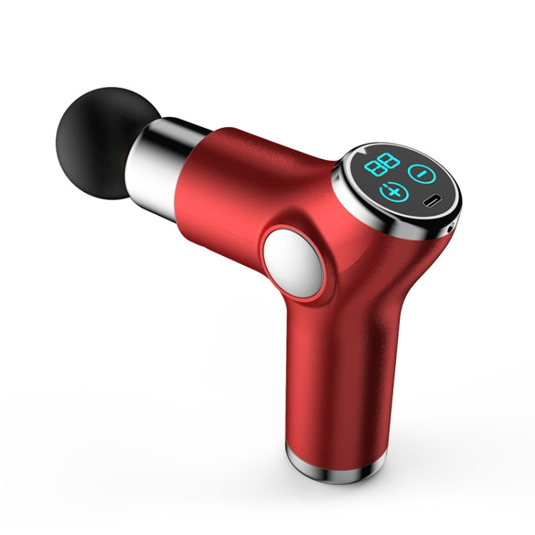 K515 Mini Fascia Gun Fitness Relax Muscle Massage Gun(LCD Version 32 Gears (Red)) - Massage gun & Accessories by PMC Jewellery | Online Shopping South Africa | PMC Jewellery