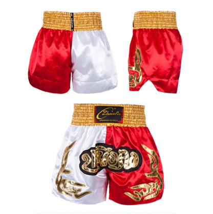 ZhuoAo Muay Thai/Boxing/Sanshou/Fighting Shorts for Men and Women, Size:XL(White Cool) - Sportswear by ZhuoAo | Online Shopping South Africa | PMC Jewellery