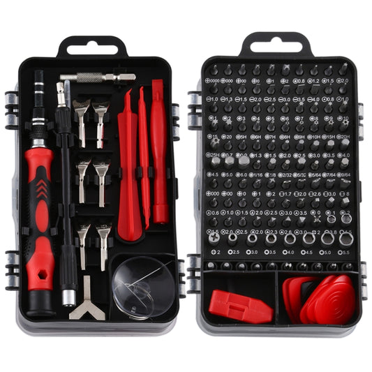 135 in 1 DIY Mobile Phone Disassembly Tool Clock Repair Multi-function Tool Screwdriver Set(Black Red) - Screwdriver Set by PMC Jewellery | Online Shopping South Africa | PMC Jewellery