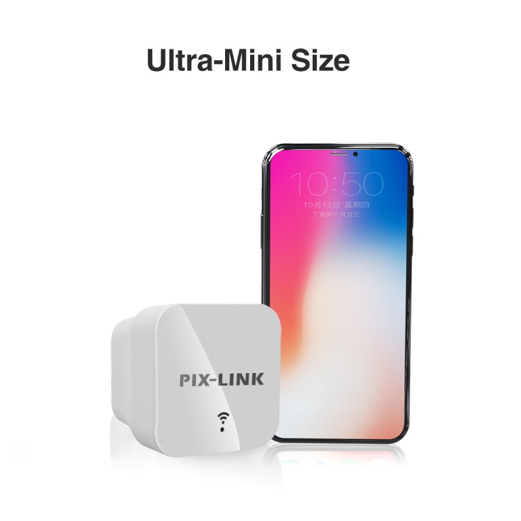 PIXLINK WR12 300Mbps WIFI Signal Amplification Enhanced Repeater, Plug Type:EU Plug - free shipping - PMC TechLife - Order now!