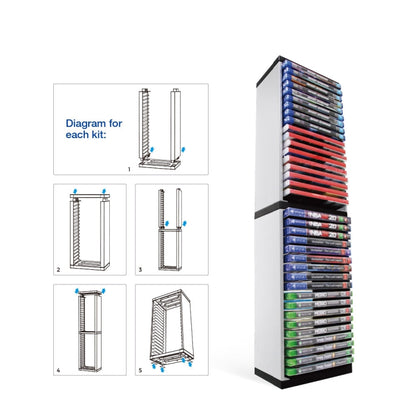 DOBE Console Game Cd Storage Rack Can Accommodate 36 Double-Layer Disc Racks For PS5 - Holder by DOBE | Online Shopping South Africa | PMC Jewellery | Buy Now Pay Later Mobicred