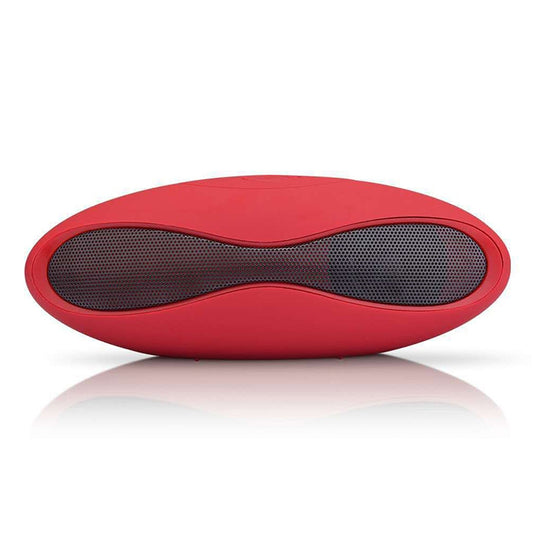 3D Stereo Mini Rugby Shape Bluetooth Speaker with TF Card Slot(Red) - Mini Speaker by PMC Jewellery | Online Shopping South Africa | PMC Jewellery