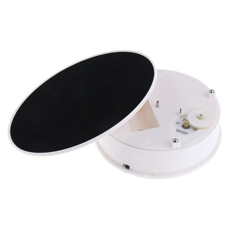 30cm 360 Degree Electric Rotating Turntable Display Stand Video Shooting Props Turntable for Photography, Load 4kg(White + Black) -  by PMC Jewellery | Online Shopping South Africa | PMC Jewellery