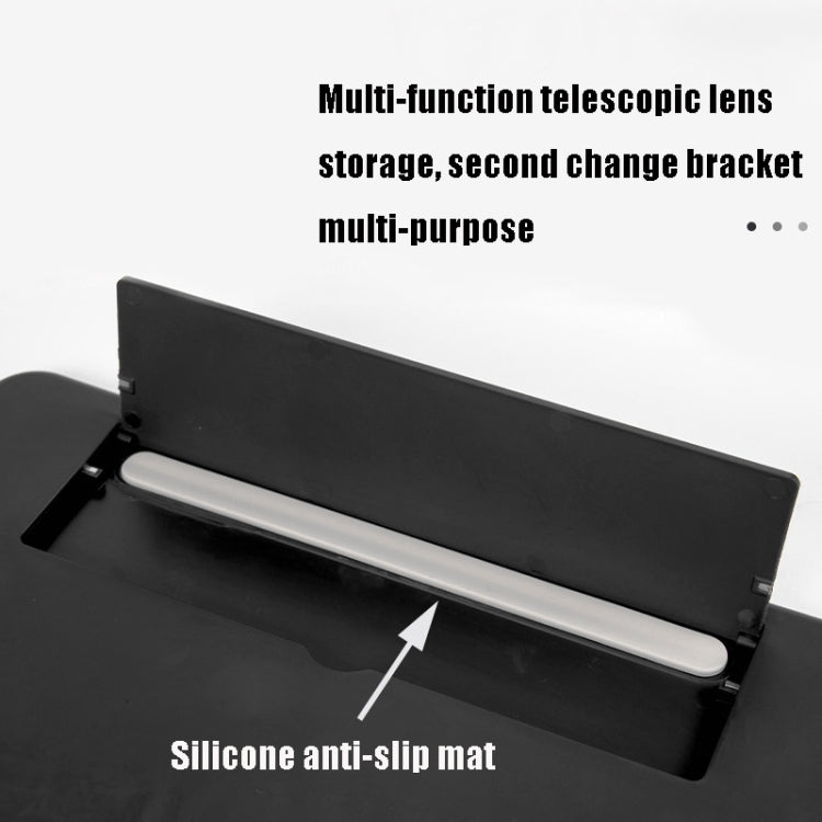 10 inch Pull-out Typed Ultra-clear 3D Mobile Phone Screen Stretching Bracket Amplifier(Black) - Screen Magnifier by PMC TechLife | Online Shopping South Africa | PMC TechLife
