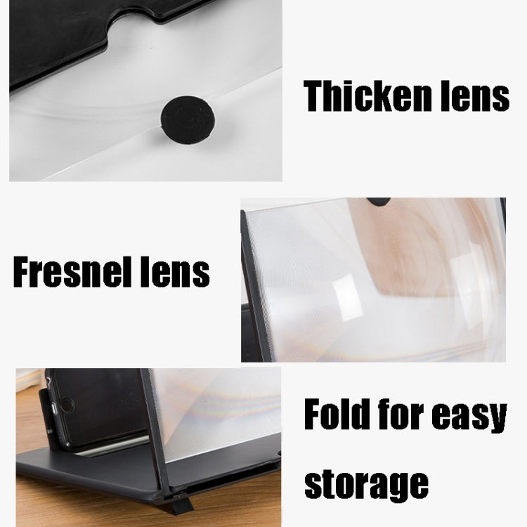 10 inch Pull-out Typed Ultra-clear 3D Mobile Phone Screen Stretching Bracket Amplifier(White) - Screen Magnifier by PMC TechLife | Online Shopping South Africa | PMC TechLife