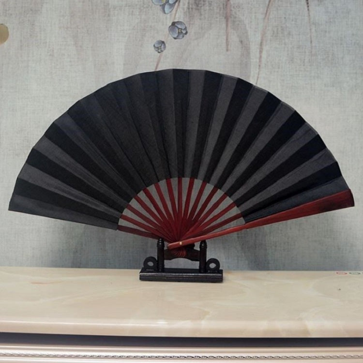 10 inch Pure Color Blank Silk Cloth Folding Fan Chinese Style Calligraphy Painting Fan(Black) - free shipping - PMC TechLife - Order now!