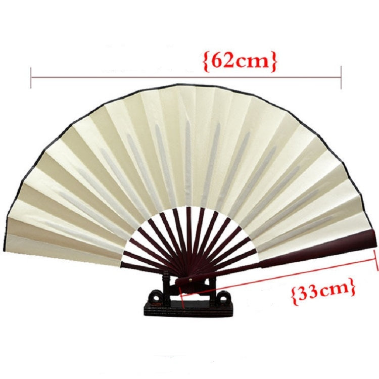 10 inch Pure Color Blank Silk Cloth Folding Fan Chinese Style Calligraphy Painting Fan(Black) - free shipping - PMC TechLife - Order now!
