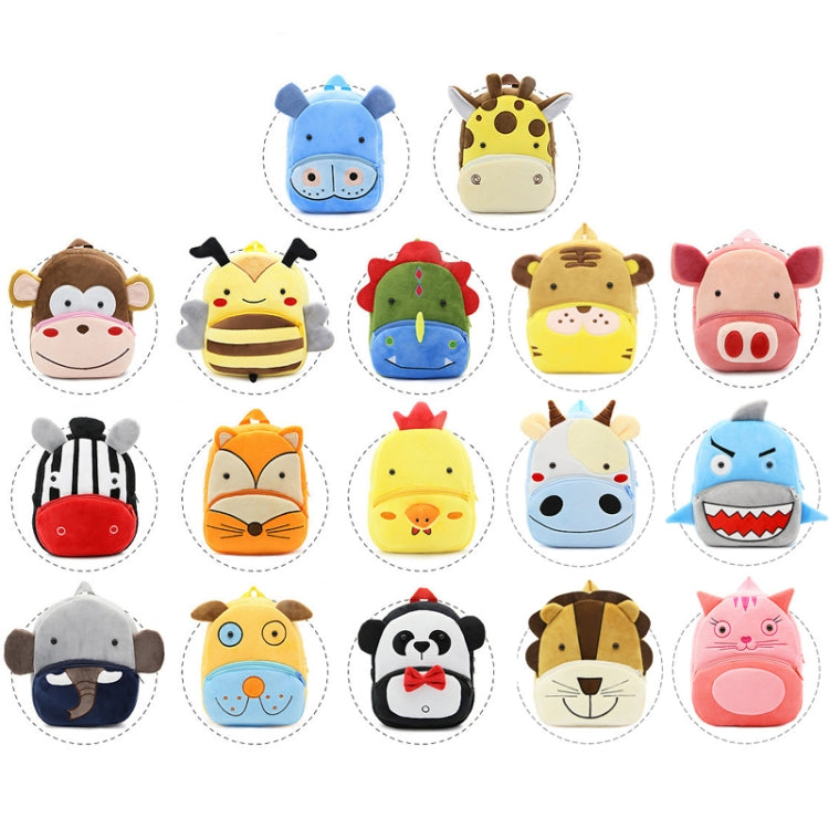 Kids 3D Animal Velvet Backpacks Children Cartoon Kindergarten Toys Gifts School Bags(Hippo) - Kids Bags by PMC Jewellery | Online Shopping South Africa | PMC Jewellery | Buy Now Pay Later Mobicred