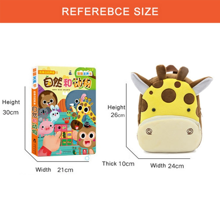 Kids 3D Animal Velvet Backpacks Children Cartoon Kindergarten Toys Gifts School Bags(Hippo) - Kids Bags by PMC Jewellery | Online Shopping South Africa | PMC Jewellery | Buy Now Pay Later Mobicred