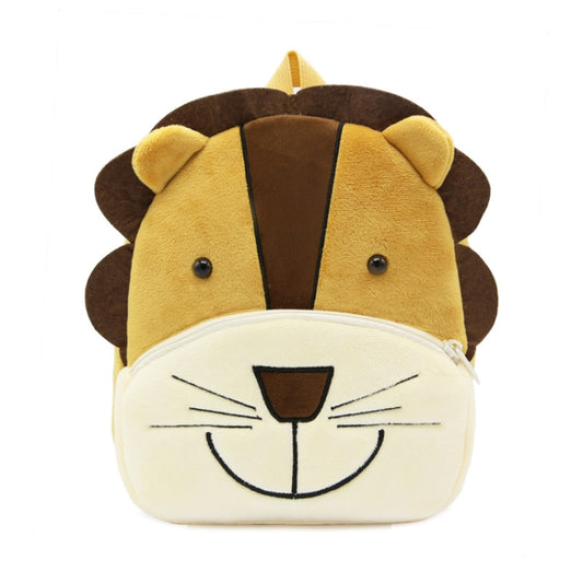 Kids 3D Animal Velvet Backpacks Children Cartoon Kindergarten Toys Gifts School Bags(Lion) - Kids Bags by PMC Jewellery | Online Shopping South Africa | PMC Jewellery