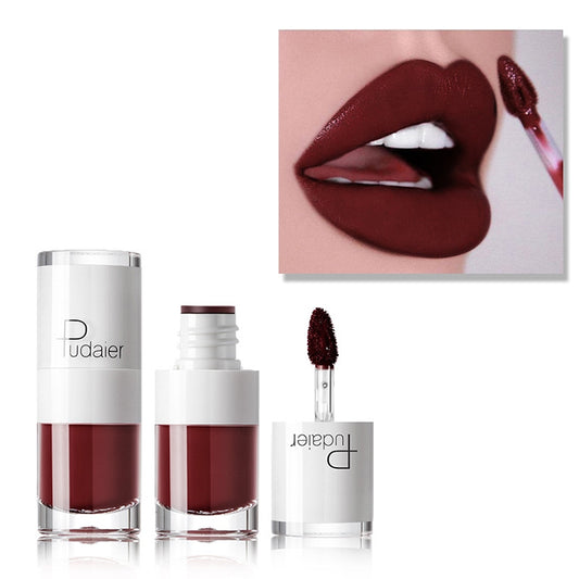 Liquid Matte Lipstick Waterproof Red Lip Makeup Long Lasting Lip Tint(E519) - Lips by PMC Jewellery | Online Shopping South Africa | PMC Jewellery