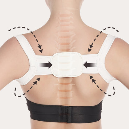 Adjustable Women Back Posture Corrector Shoulder Support Brace Belt Health Care Back Posture Belt, Size:XXL(White) - Corrector by PMC Jewellery | Online Shopping South Africa | PMC Jewellery