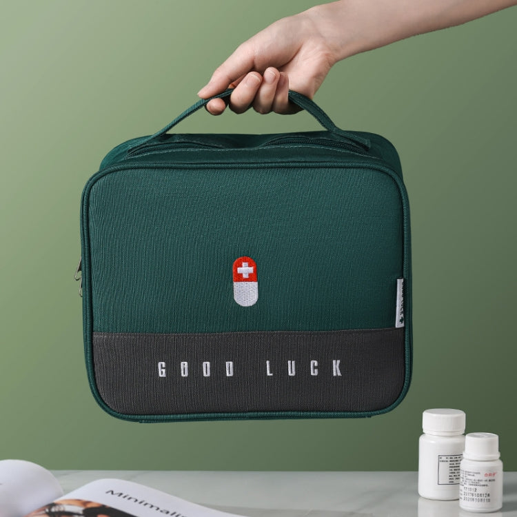 Thickened Large-Capacity Multifunctional Medicine Box Family Portable Storage Bag(Green) - Pill Boxes by PMC Jewellery | Online Shopping South Africa | PMC Jewellery