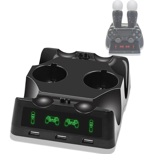 iPlay Gamepad Charger Multifunctional Charging Base For PS4 VR/PS VR/PS Move - Charger & Power by iplay | Online Shopping South Africa | PMC Jewellery