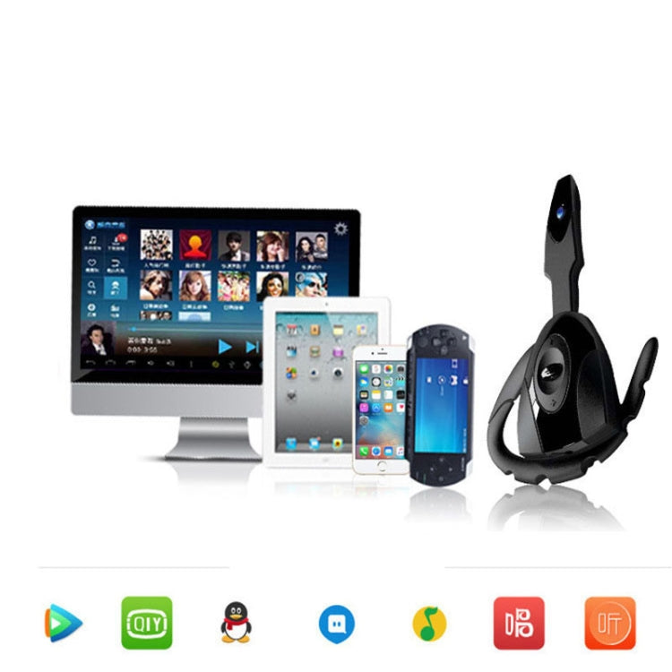 PS3 Bluetooth 5.0 Scorpion Unilateral Hanging Ear Bluetooth Earphone Black Hole Headset - Bluetooth Earphone by PMC TechLife | Online Shopping South Africa | PMC TechLife