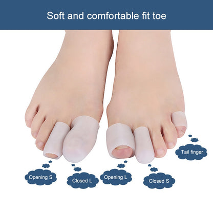 5 PCS Corn Toe Cover Finger Toe Care Set Color Random Delivry, Style:Thickened Tail Finger - Corrector by PMC Jewellery | Online Shopping South Africa | PMC Jewellery