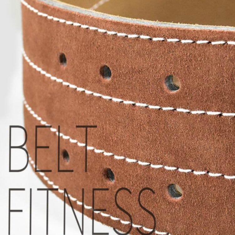 EADEN Cowhide Fitness Waist Protective Belt Squat Weightlifting Waist Support, Size:M(Brown) - Sports Safety by PMC Jewellery | Online Shopping South Africa | PMC Jewellery