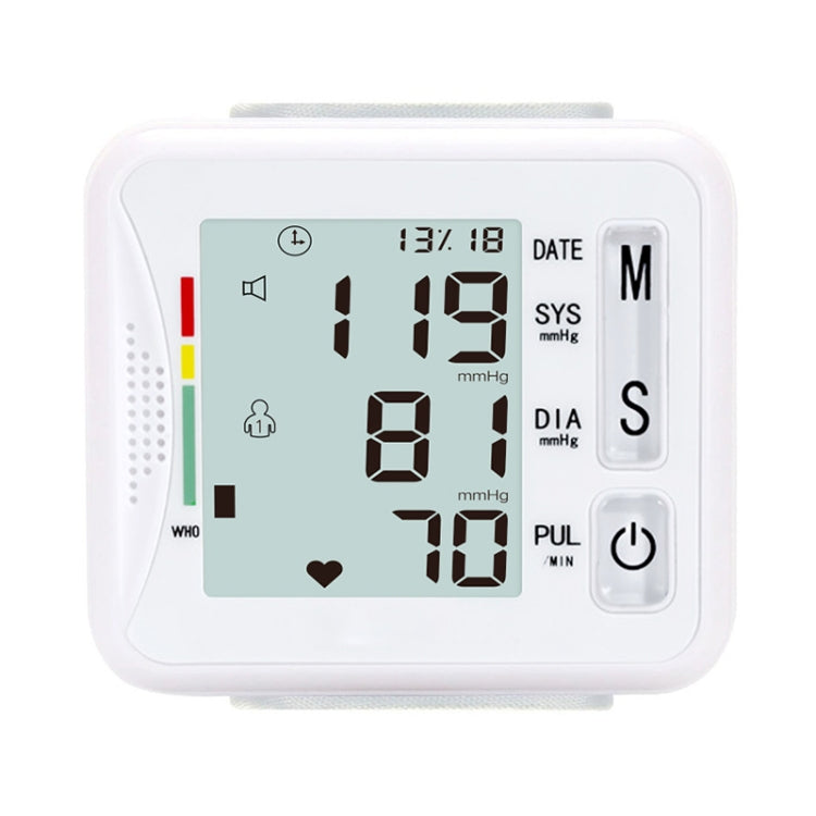 KWL-W01 Home Automatic Smart Wrist Electronic Sphygmomanometer, Style: English Without Voice(White) - Sphygmomanometer by PMC Jewellery | Online Shopping South Africa | PMC Jewellery