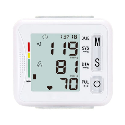 KWL-W01 Home Automatic Smart Wrist Electronic Sphygmomanometer, Style: English Without Voice(White) - Sphygmomanometer by PMC Jewellery | Online Shopping South Africa | PMC Jewellery