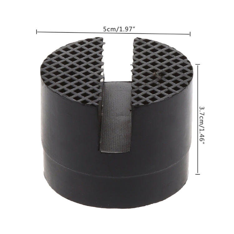 Floor Slotted Car Rubber Jack Pad Frame Protector Adapter Jacking Disk Pad Tool(Black) - Car Jacks by PMC TechLife | Online Shopping South Africa | PMC TechLife