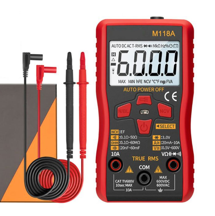 ANENG M118A High-Precision Automatic Range Multimeter Multi-Function Small Electrician Instrumentation Digital Universal Meter - Digital Multimeter by ANENG | Online Shopping South Africa | PMC Jewellery | Buy Now Pay Later Mobicred