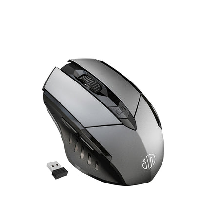 Inphic PM6 6 Keys 1000/1200/1600 DPI Home Gaming Wireless Mechanical Mouse, Colour: Gray Wireless Charging Silent Version - Wireless Mice by Inphic | Online Shopping South Africa | PMC Jewellery