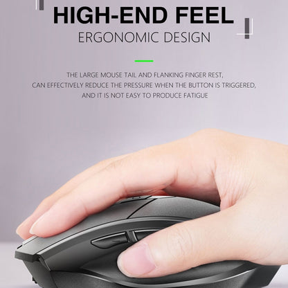 Inphic PM6 6 Keys 1000/1200/1600 DPI Home Gaming Wireless Mechanical Mouse, Colour: Gray Wireless Charging Silent Version - Wireless Mice by Inphic | Online Shopping South Africa | PMC Jewellery