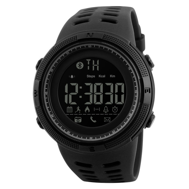 SKMEI 1250 Men Outdoor Waterproof Sports Digital Watch Multi-Function Watch(Black) - Leather Strap Watches by SKMEI | Online Shopping South Africa | PMC Jewellery | Buy Now Pay Later Mobicred