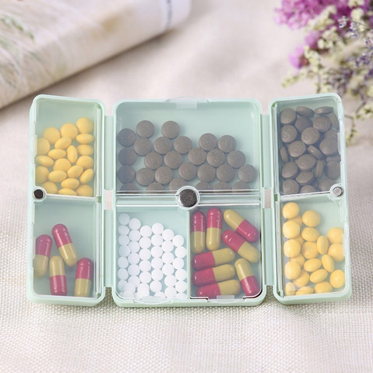 Folding Portable Sealed and Dispensing Small Pill Box(White) - free shipping - PMC TechLife - Order now!