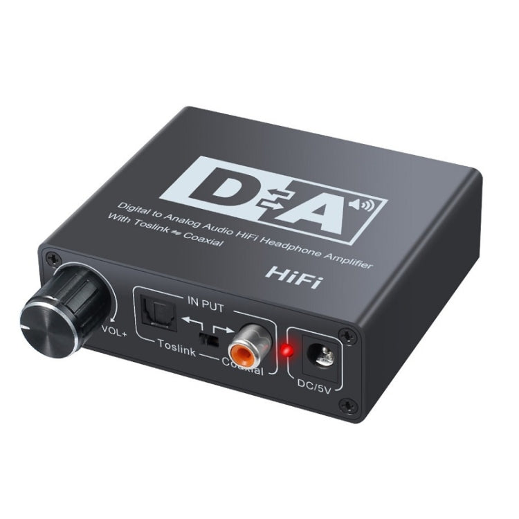 NK-C6 Optical Fiber To Analog Audio Converter Adjustable Volume Digital To Analog Decoder With USB Cable - Audio Receiver Transmitter by PMC TechLife | Online Shopping South Africa | PMC TechLife