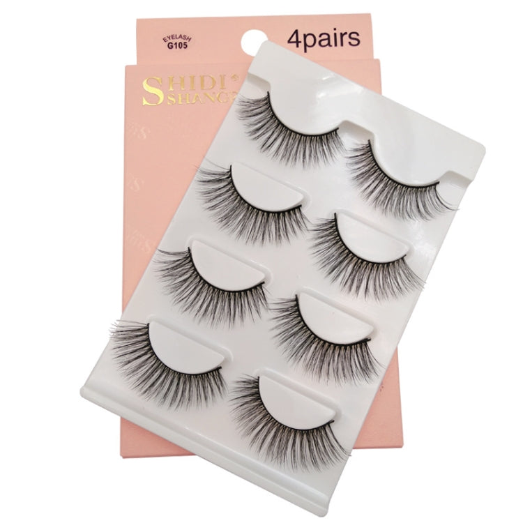 2 PCS 4 Pairs In One Box Handmade Mink False Eyelashes Slender And Long Three-Dimensional Multilayer Eyelashes(G105) - Eyes by PMC Jewellery | Online Shopping South Africa | PMC Jewellery