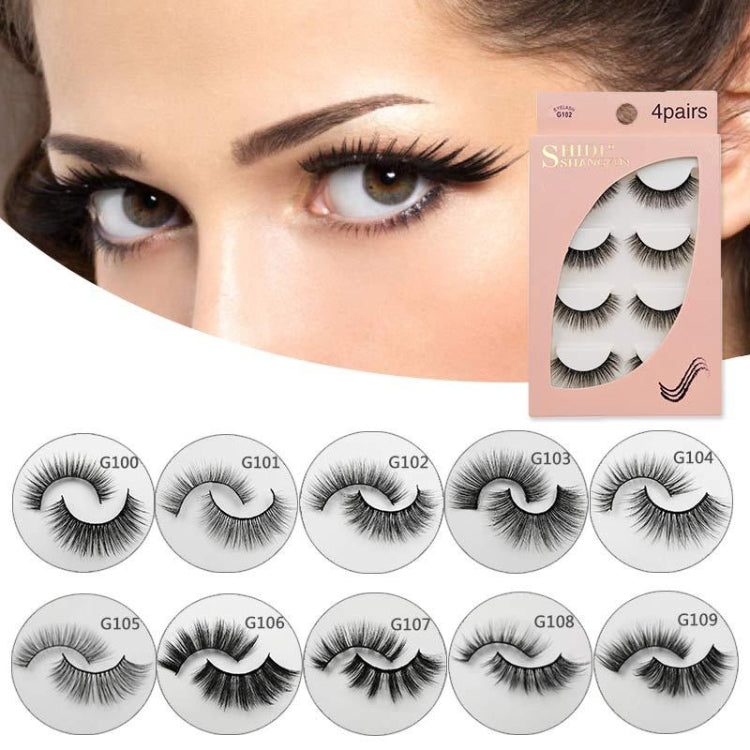 2 PCS 4 Pairs In One Box Handmade Mink False Eyelashes Slender And Long Three-Dimensional Multilayer Eyelashes(G103) - Eyes by PMC Jewellery | Online Shopping South Africa | PMC Jewellery