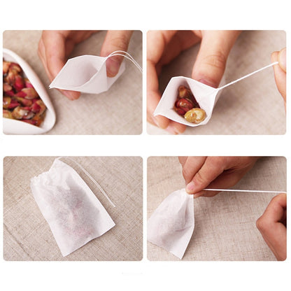 100 PCS Teabags Scented Tea Bags with Seal Filter Paper, Size: 5.5 x 7cm - Coffee Tools by PMC Jewellery | Online Shopping South Africa | PMC Jewellery