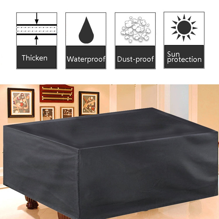 Billiard Table Dust Cover Billiard Protective Cover Water-Repellent Furniture Cover, Size: 260x135x82cm(Black) - Dust Covers by PMC Jewellery | Online Shopping South Africa | PMC Jewellery